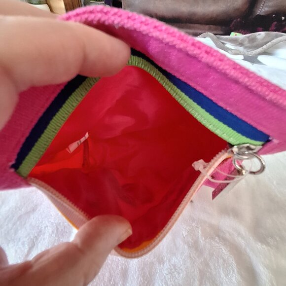 Bath & Body Works Canvas Cosmetic Bag "Looking Good" Floral Embroidered - Picture 6 of 7